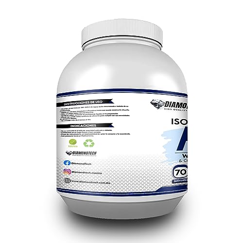 Diamondtech Proteína whey PRIME con Colágeno hidrolizado 5LBS(2.27kgs) 70 servicios