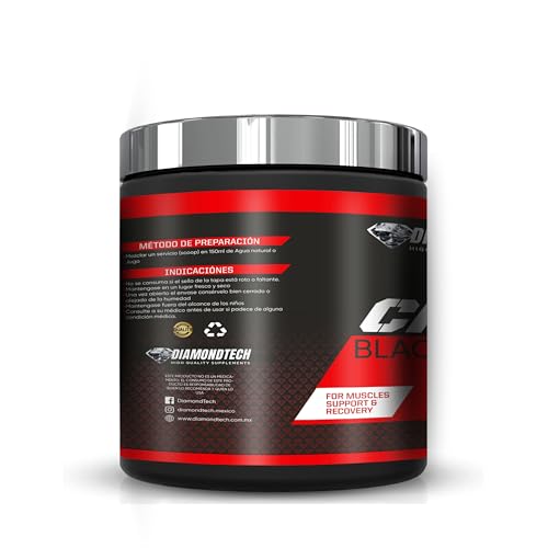Diamondtech Creatina Monohidratada Black Diamond 400grs 80servicios