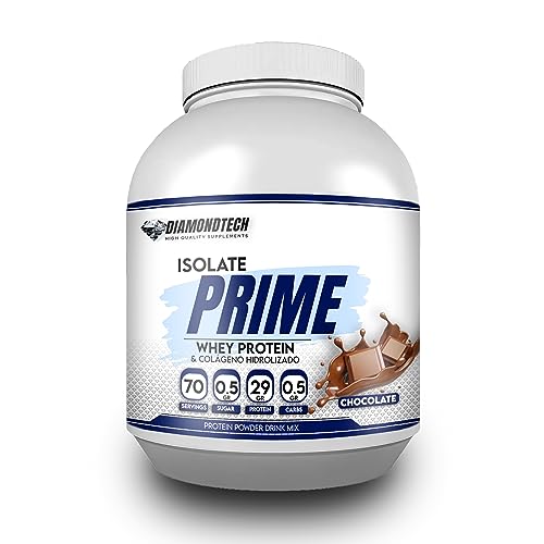 Diamondtech Proteína whey PRIME con Colágeno hidrolizado 5LBS(2.27kgs) 70 servicios