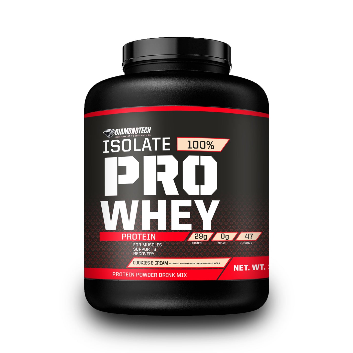 Proteína Pro Whey Isolate 5lbs (2.27kg) 70 servicios Diamondtech