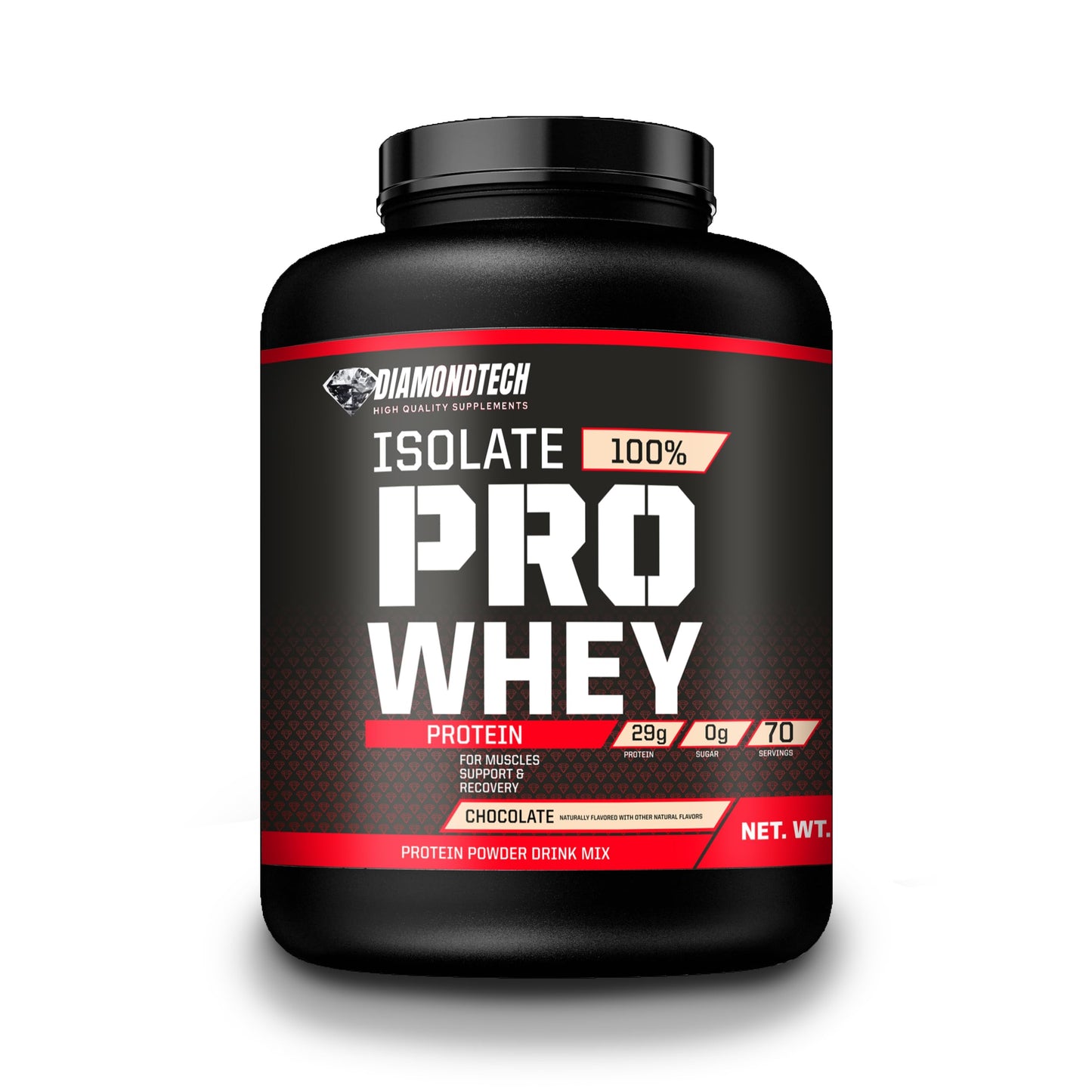Proteína Pro Whey Isolate 5lbs (2.27kg) 70 servicios Diamondtech