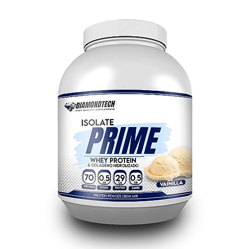 Diamondtech Proteína whey PRIME con Colágeno hidrolizado 5LBS(2.27kgs) 70 servicios